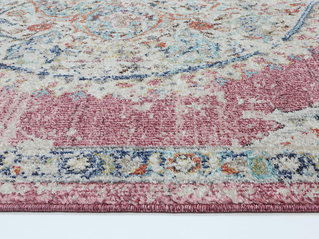 Salsa Hollow Medalion Transitional Blush Rug