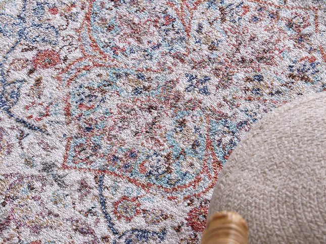 Salsa Hollow Medalion Transitional Grey Rug