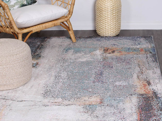 Salsa Aveza Abstract Grey Rug