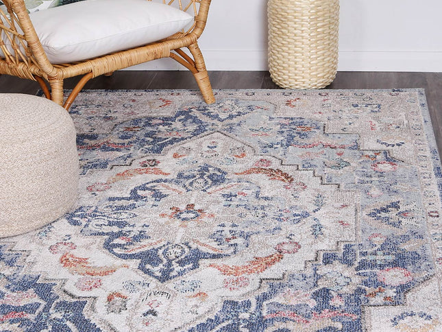Salsa Alexander Transitional Navy Multi Rug