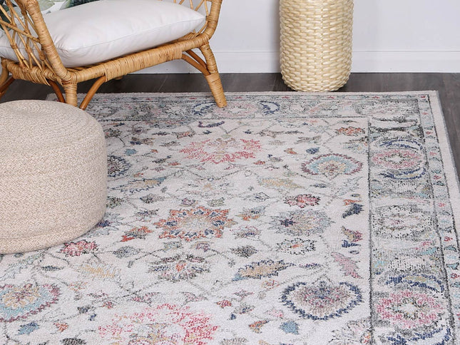 Salsa Crystal Transitional Cream Rug
