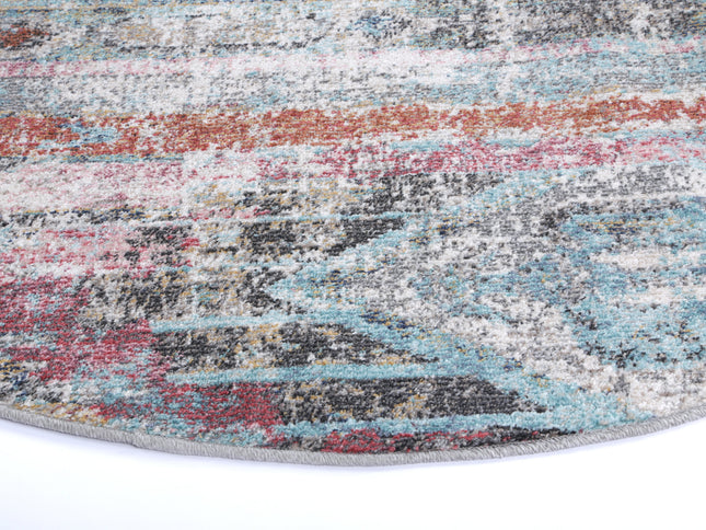 Salsa Taillerfer Multi Ikat Round Rug