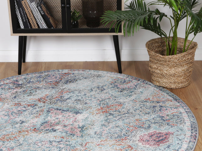Salsa Cherie Multi Transitional Round Rug