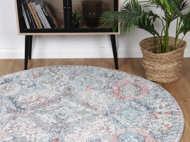 Salsa Evageline Multi Transitonal Round Rug