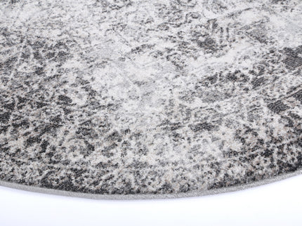 Salsa Carine Ivory & Grey Transitional Round Rug