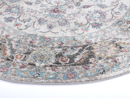Salsa Anita Cream Transitional Round Rug