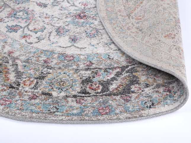 Salsa Anita Cream Transitional Round Rug