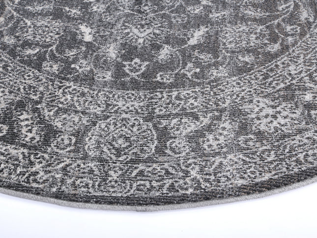 Salsa Dorian Grey Transitional Round Rug