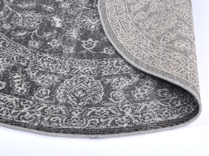 Salsa Dorian Grey Transitional Round Rug