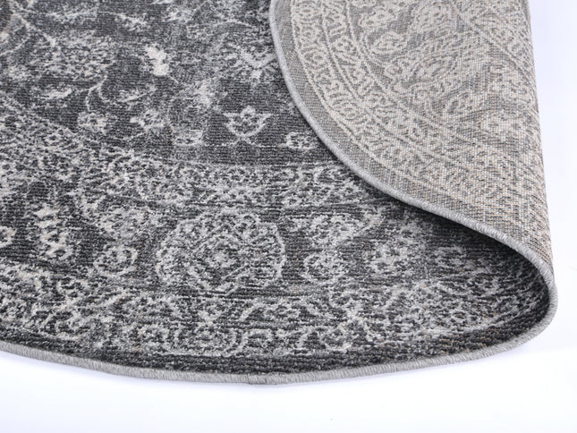 Salsa Dorian Grey Transitional Round Rug