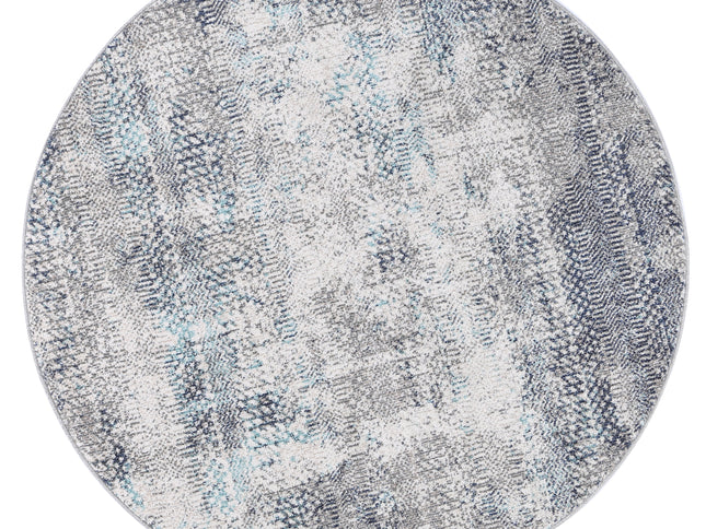 Salsa Eli Grey Tribal Round Rug