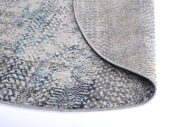 Salsa Eli Grey Tribal Round Rug