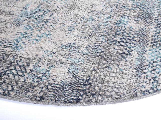Salsa Eli Grey Tribal Round Rug