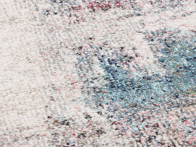 Salsa Aveza Abstract Grey Round Rug