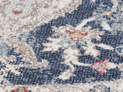 Salsa Alexander Transitional Navy Multi Round Rug