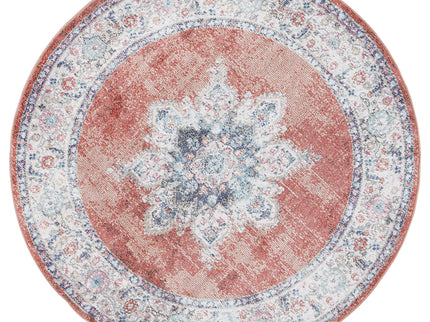 Salsa Brentwood Transitional Rust Round Rug