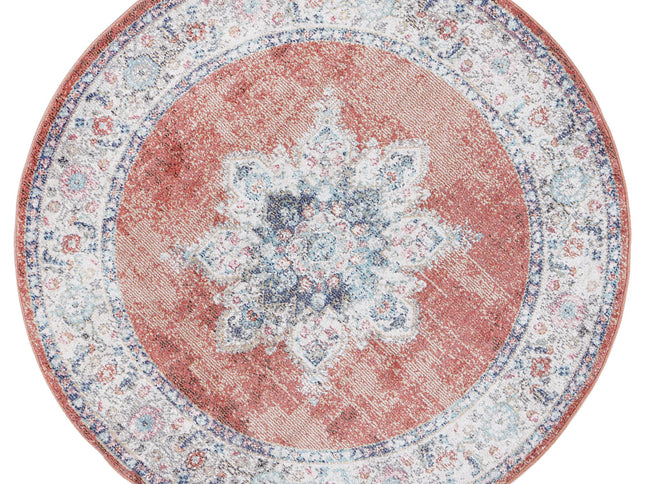Salsa Brentwood Transitional Rust Round Rug