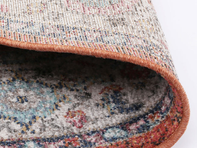 Salsa Brentwood Transitional Rust Round Rug