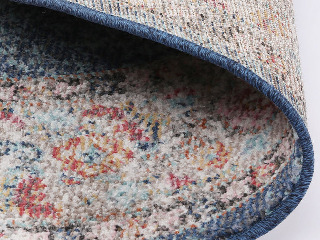 Salsa Brentwood Transitional Navy Round Rug