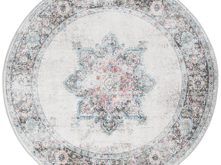 Salsa Brentwood Transitional Cream Round Rug