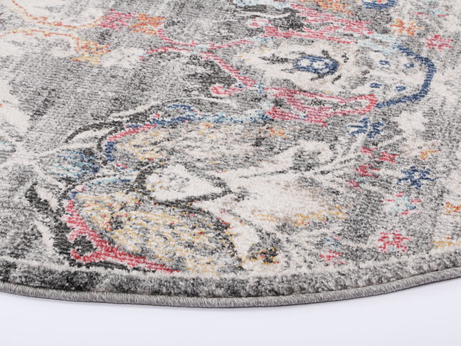 Salsa Lyndurst Transitional Muted Multi Round Rug