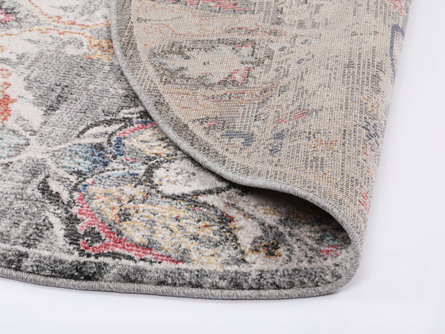 Salsa Lyndurst Transitional Muted Multi Round Rug