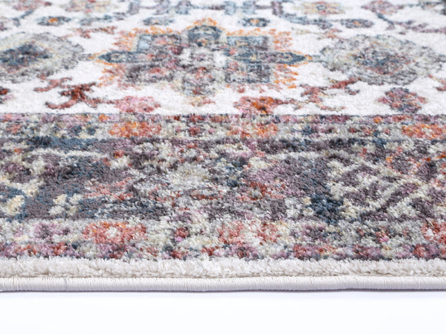 Santa Fe Camino Border Cream Rug