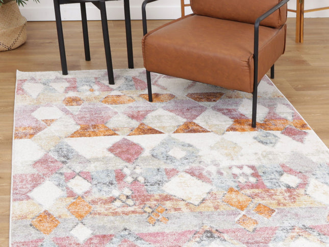 Santa Fe Mateo Tiled Multi Rug