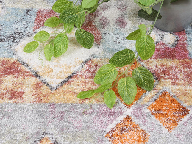 Santa Fe Mateo Tiled Multi Rug