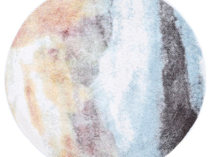 Santa Fe Zia Water Art Multi Round Rug