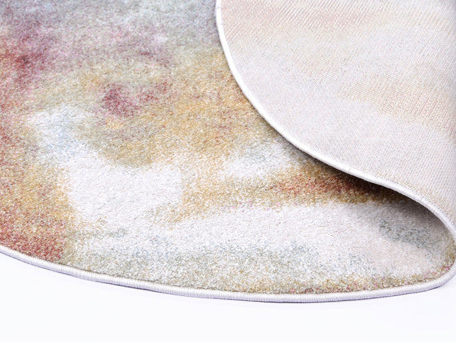 Santa Fe Zia Water Art Multi Round Rug