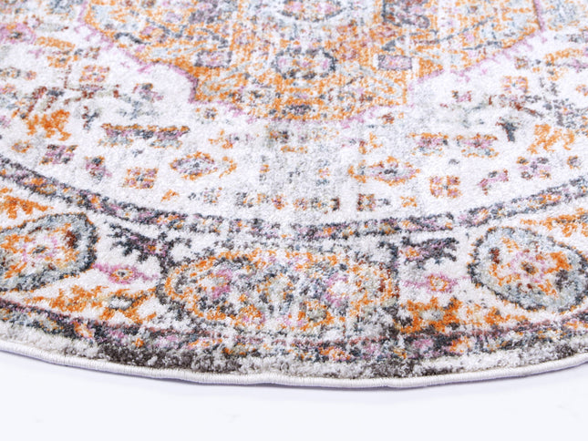 Santa Fe Medallion Rustic Round Rug