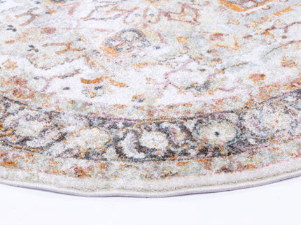 Santa Fe Morelia Vintage Cream Round Rug