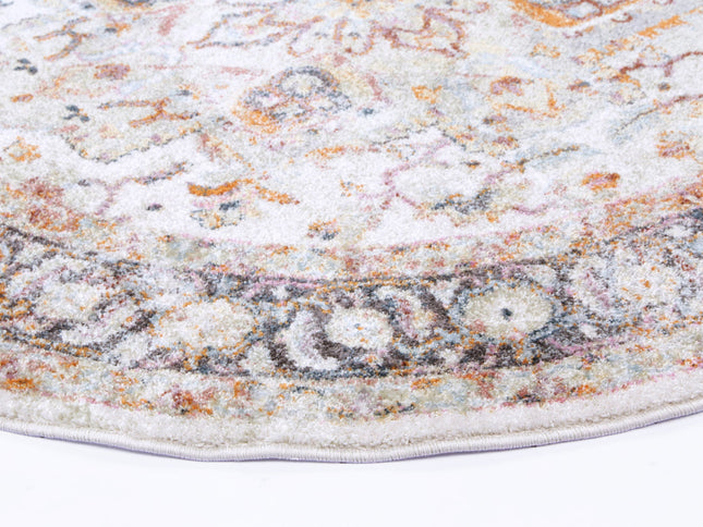 Santa Fe Morelia Vintage Cream Round Rug