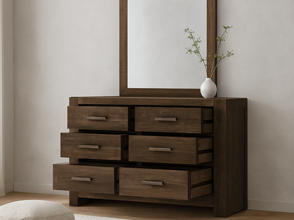 Sedona 5 Pce King Dresser Mirror Suite