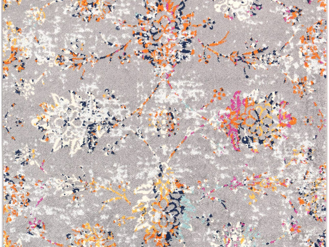 Sicily Catina Grey & Multi Contemporary Rug