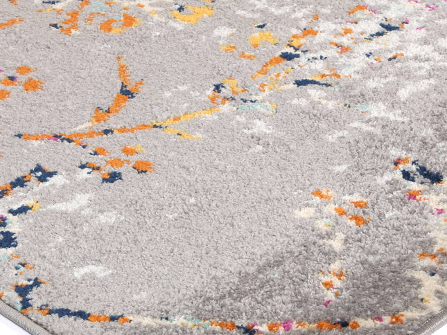 Sicily Catina Grey & Multi Contemporary Rug