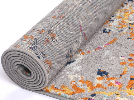 Sicily Catina Grey & Multi Contemporary Rug