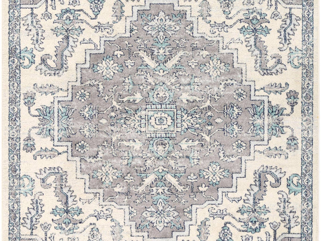 Sicily Avola Grey & Blue Transitional Rug