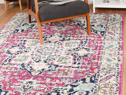 Sicily Carleone Pink & Blue Transitional Rug