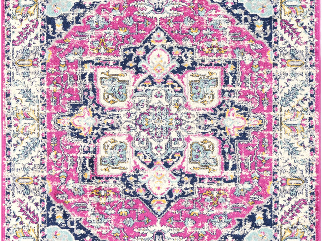 Sicily Carleone Pink & Blue Transitional Rug