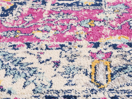 Sicily Carleone Pink & Blue Transitional Rug