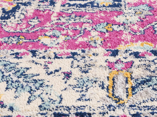 Sicily Carleone Pink & Blue Transitional Rug
