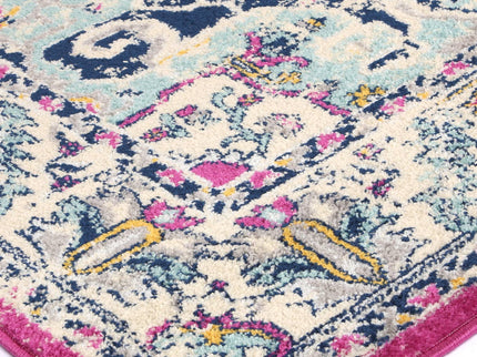 Sicily Carleone Pink & Blue Transitional Rug