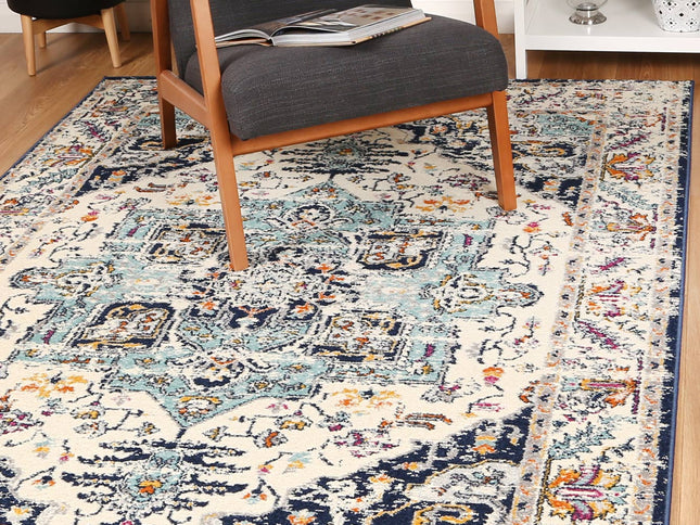 Sicily Patti Navy Traditional Rug