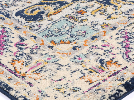 Sicily Patti Navy Traditional Rug