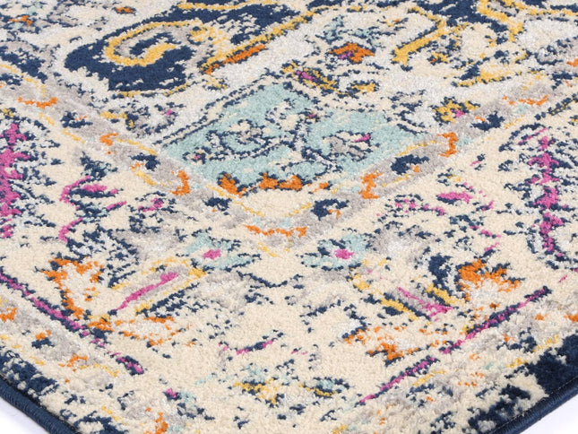 Sicily Patti Navy Traditional Rug