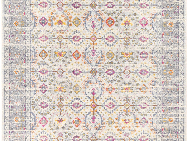 Sicily Ferla Grey & Multi Transitional Rug
