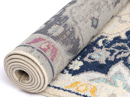 Sicily Acate Ivory & Multi Transitional Rug