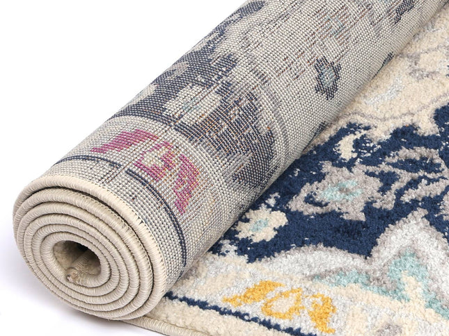 Sicily Acate Ivory & Multi Transitional Rug